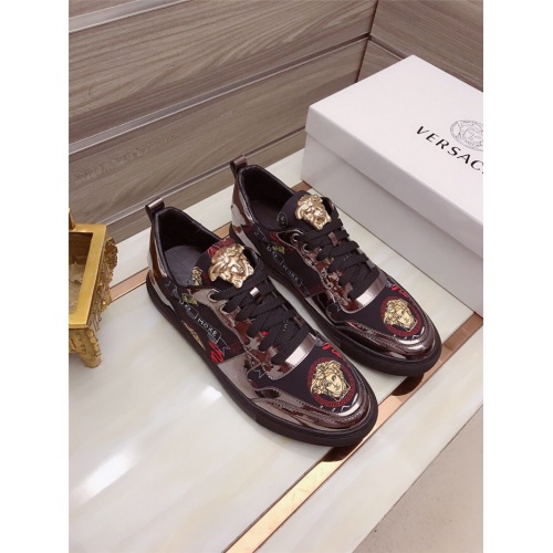Replica Versace Casual Shoes For Men #845330 $76.00 USD for Wholesale