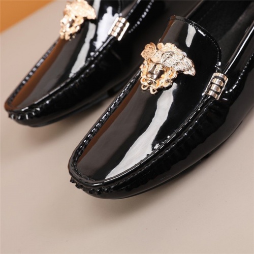 Replica Versace Leather Shoes For Men #845388 $82.00 USD for Wholesale