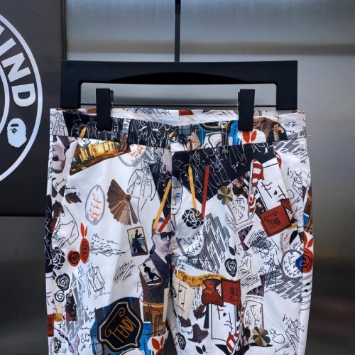 Replica Fendi Pants For Men #845443 $50.00 USD for Wholesale