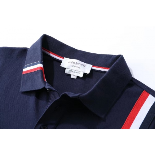 Replica Thom Browne TB T-Shirts Short Sleeved For Men #845490 $38.00 USD for Wholesale