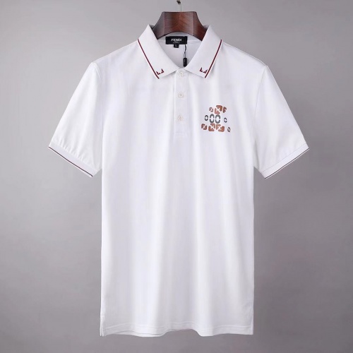 Fendi T-Shirts Short Sleeved For Men #845558 $38.00 USD, Wholesale Replica Fendi T-Shirts