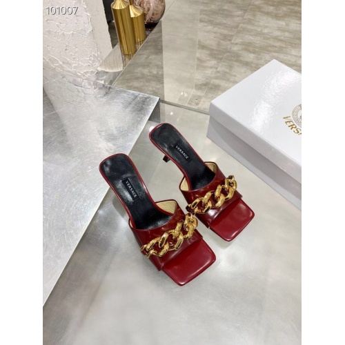 Replica Versace Slippers For Women #845606 $68.00 USD for Wholesale