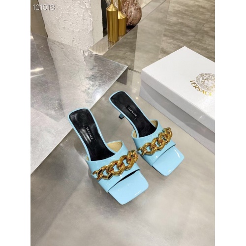 Replica Versace Slippers For Women #845609 $68.00 USD for Wholesale
