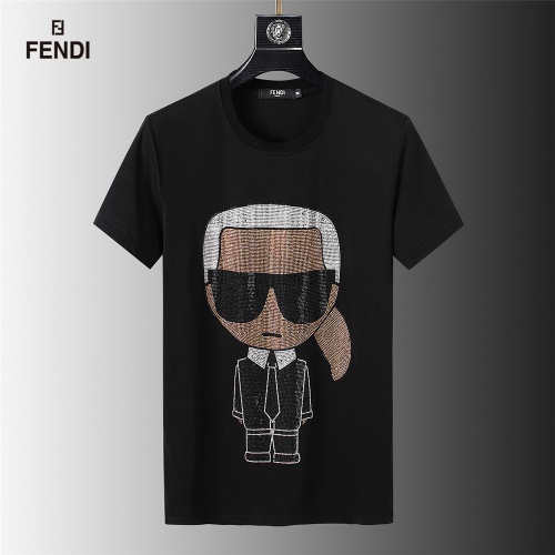 Fendi T-Shirts Short Sleeved For Men #845650 $32.00 USD, Wholesale Replica Fendi T-Shirts