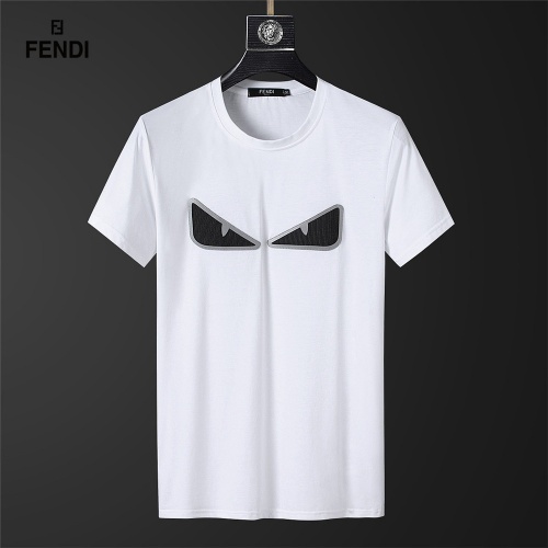 Fendi T-Shirts Short Sleeved For Men #845651 $32.00 USD, Wholesale Replica Fendi T-Shirts