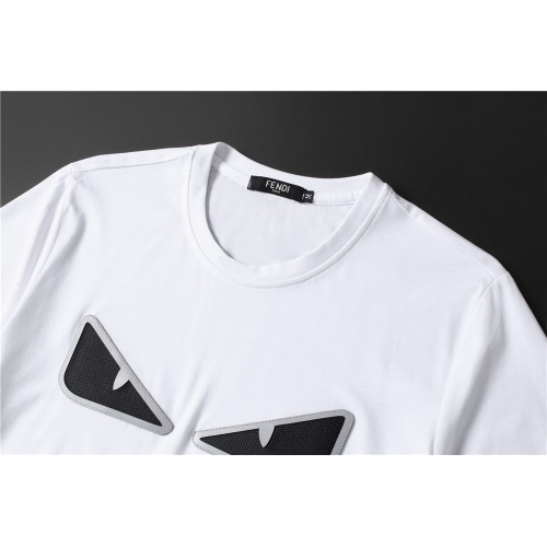 Replica Fendi T-Shirts Short Sleeved For Men #845651 $32.00 USD for Wholesale