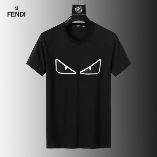 Fendi T-Shirts Short Sleeved For Men #845652 $32.00 USD, Wholesale Replica Fendi T-Shirts