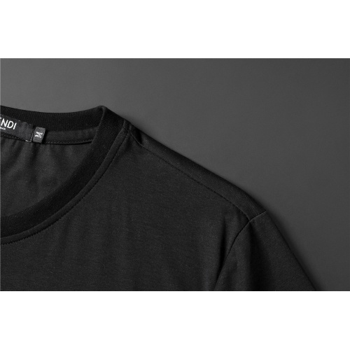 Replica Fendi T-Shirts Short Sleeved For Men #845652 $32.00 USD for Wholesale