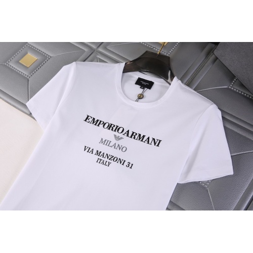 Replica Armani T-Shirts Short Sleeved For Men #845710 $29.00 USD for Wholesale