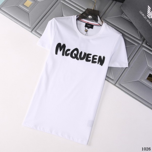 Alexander McQueen T-shirts Short Sleeved For Men #845760 $29.00 USD, Wholesale Replica Alexander McQueen T-shirts