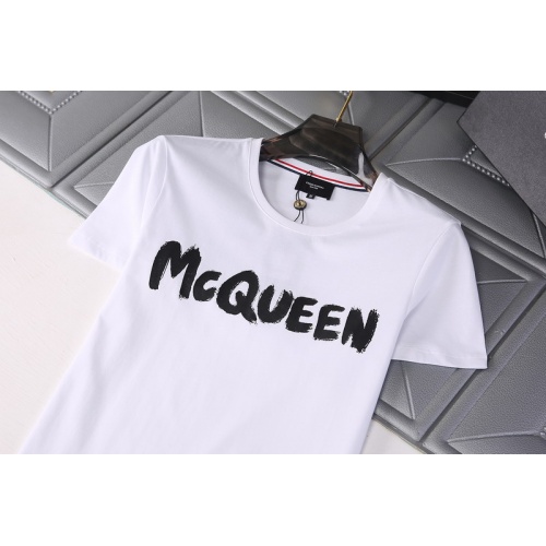 Replica Alexander McQueen T-shirts Short Sleeved For Men #845760 $29.00 USD for Wholesale