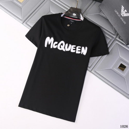Alexander McQueen T-shirts Short Sleeved For Men #845761 $29.00 USD, Wholesale Replica Alexander McQueen T-shirts