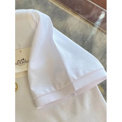 Replica Hermes T-Shirts Short Sleeved For Men #845875 $48.00 USD for Wholesale