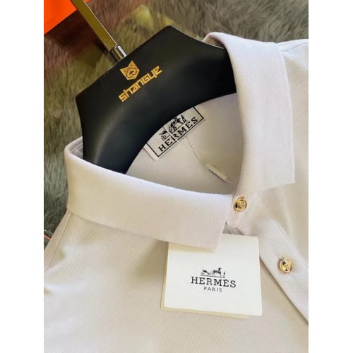 Replica Hermes T-Shirts Short Sleeved For Men #845875 $48.00 USD for Wholesale