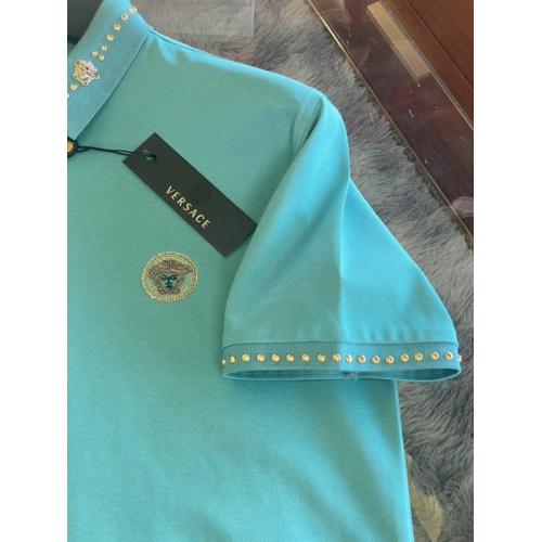 Replica Versace T-Shirts Short Sleeved For Men #846007 $48.00 USD for Wholesale