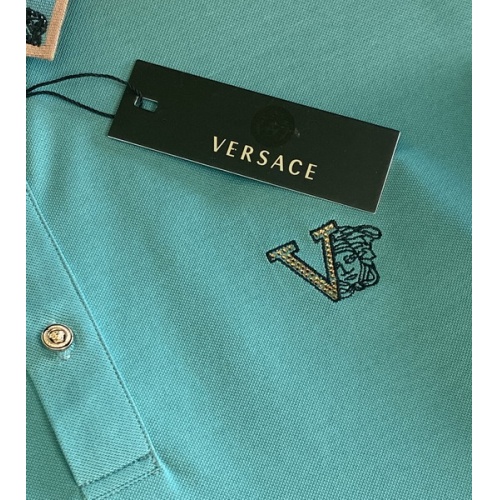 Replica Versace T-Shirts Short Sleeved For Men #846015 $48.00 USD for Wholesale