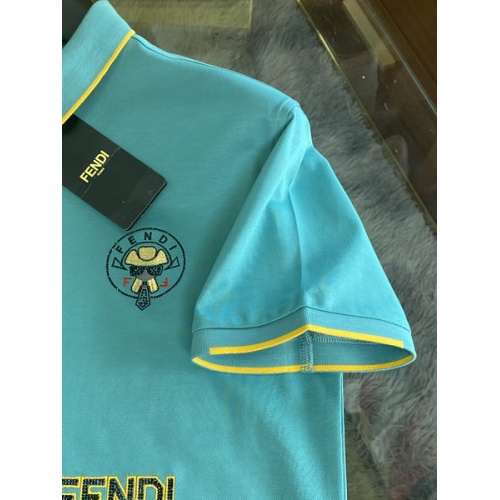 Replica Fendi T-Shirts Short Sleeved For Men #846029 $48.00 USD for Wholesale