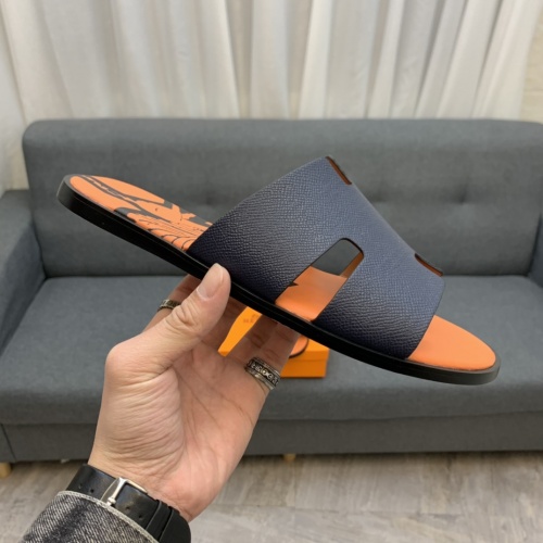 Replica Hermes Slippers For Men #846081 $52.00 USD for Wholesale