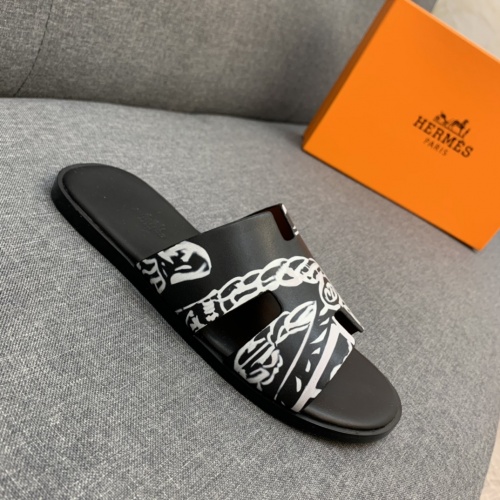 Replica Hermes Slippers For Men #846082 $52.00 USD for Wholesale