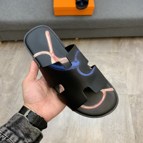 Replica Hermes Slippers For Men #846083 $52.00 USD for Wholesale