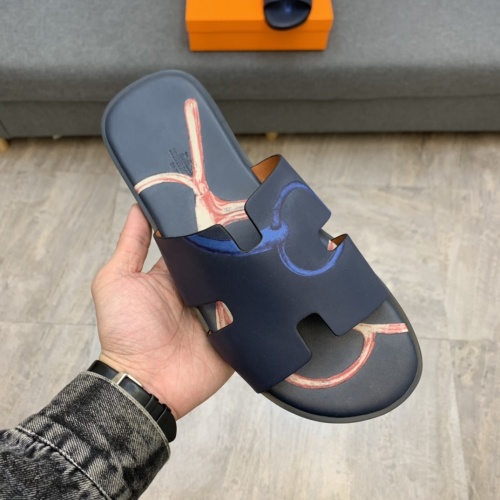 Replica Hermes Slippers For Men #846085 $52.00 USD for Wholesale