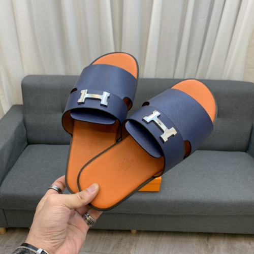 Replica Hermes Slippers For Men #846088 $52.00 USD for Wholesale