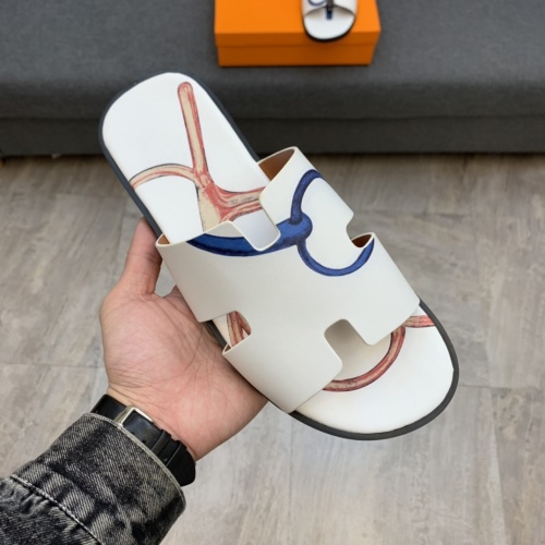 Replica Hermes Slippers For Men #846095 $52.00 USD for Wholesale