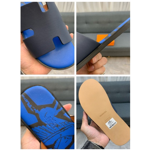 Replica Hermes Slippers For Men #846097 $52.00 USD for Wholesale