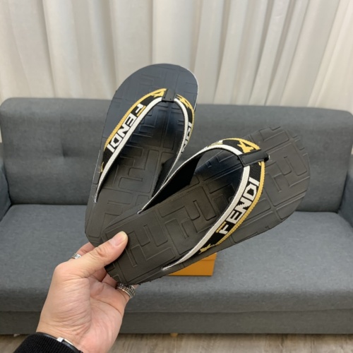 Replica Fendi Slippers For Men #846098 $52.00 USD for Wholesale