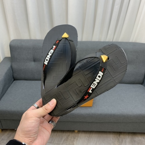 Replica Fendi Slippers For Men #846099 $52.00 USD for Wholesale
