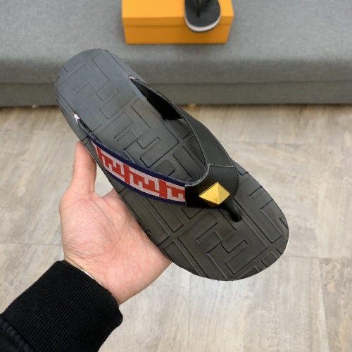 Replica Fendi Slippers For Men #846100 $52.00 USD for Wholesale