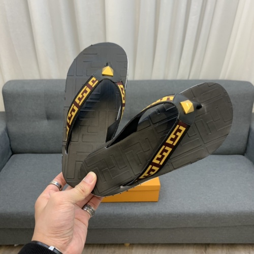 Replica Fendi Slippers For Men #846101 $52.00 USD for Wholesale