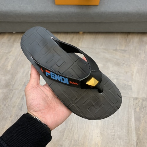 Replica Fendi Slippers For Men #846102 $52.00 USD for Wholesale