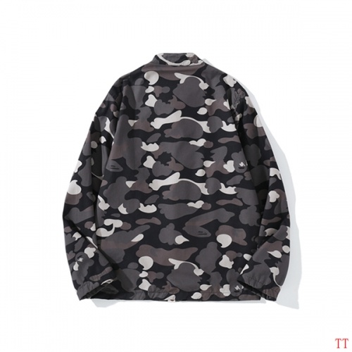 Replica Bape Jackets Long Sleeved For Men #846245 $52.00 USD for Wholesale