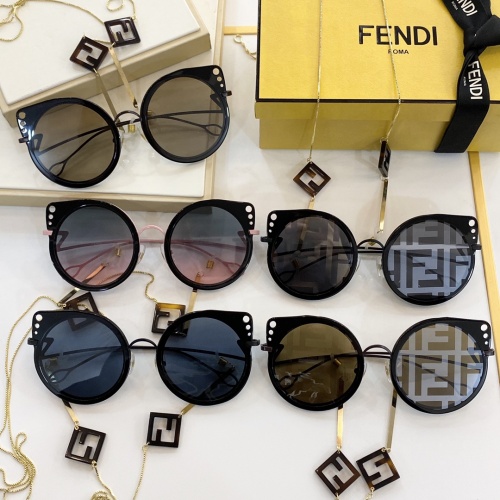 Replica Fendi AAA Quality Sunglasses #846296 $62.00 USD for Wholesale