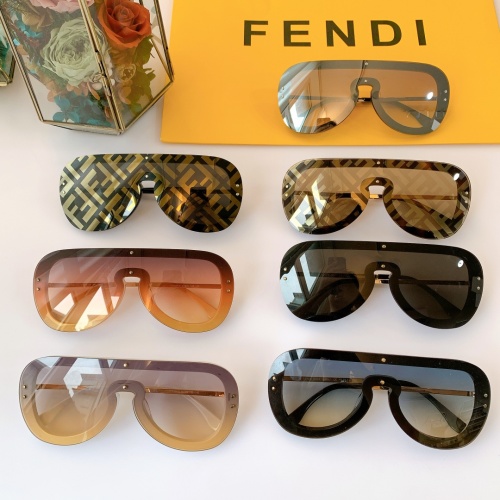 Replica Fendi AAA Quality Sunglasses #846319 $64.00 USD for Wholesale