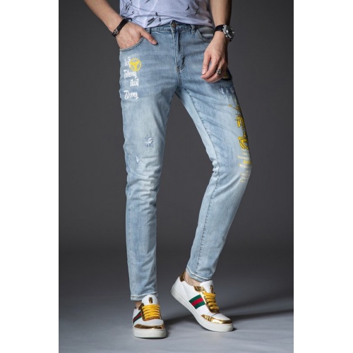 Replica Burberry Jeans For Men #846489 $48.00 USD for Wholesale