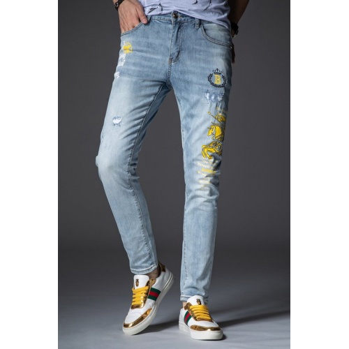 Replica Burberry Jeans For Men #846489 $48.00 USD for Wholesale