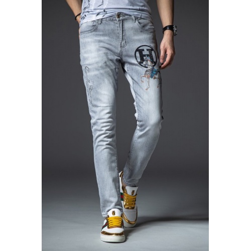 Replica Hermes Jeans For Men #846494 $48.00 USD for Wholesale