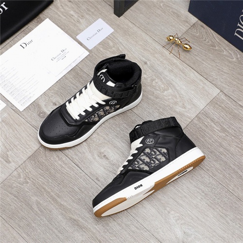 Replica Christian Dior High Tops Shoes For Men #846571 $118.00 USD for Wholesale