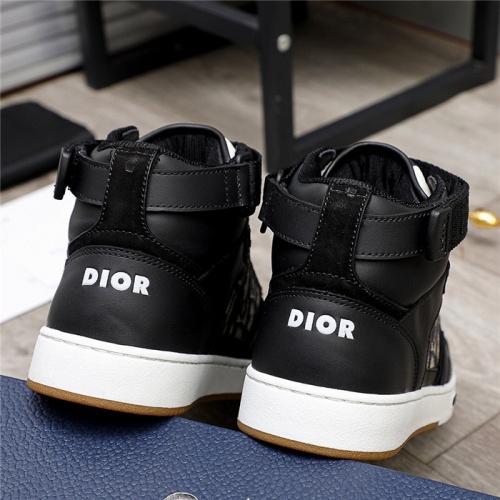 Replica Christian Dior High Tops Shoes For Men #846571 $118.00 USD for Wholesale