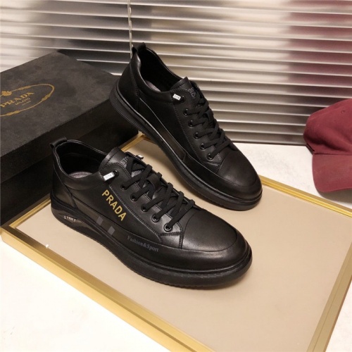 Replica Prada Casual Shoes For Men #846575 $76.00 USD for Wholesale