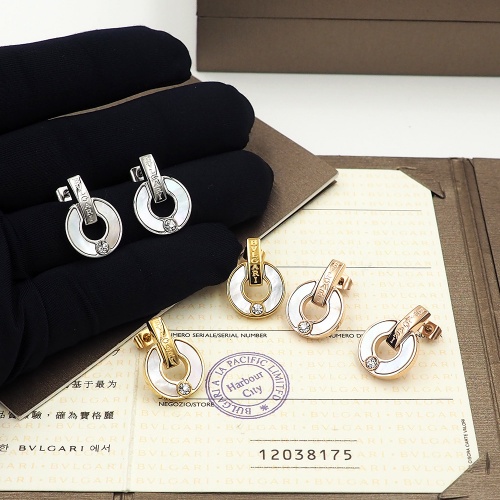 Replica Bvlgari Earrings For Women #846625 $26.00 USD for Wholesale
