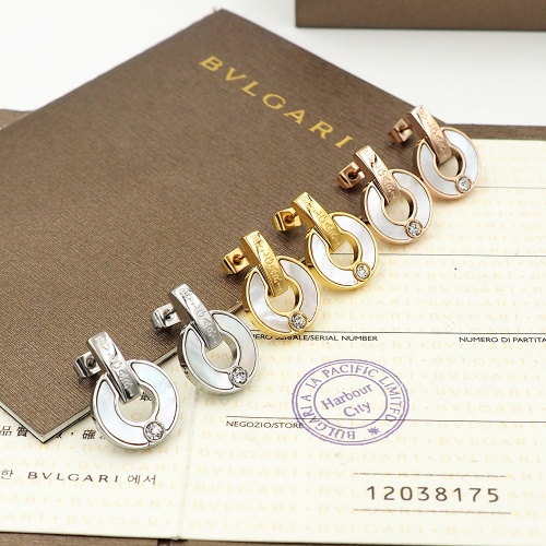 Replica Bvlgari Earrings For Women #846626 $26.00 USD for Wholesale
