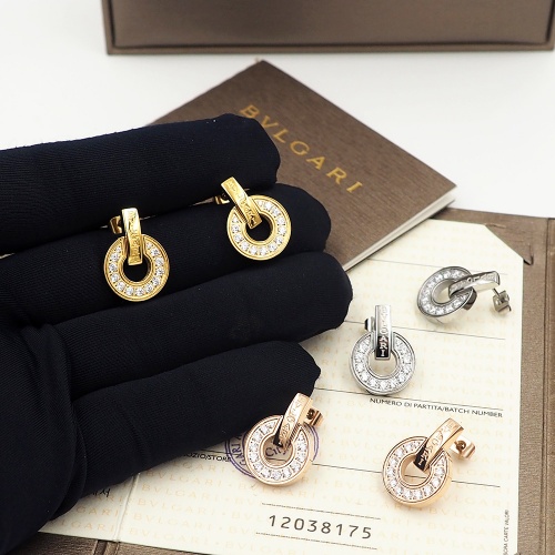 Replica Bvlgari Earrings For Women #846634 $30.00 USD for Wholesale