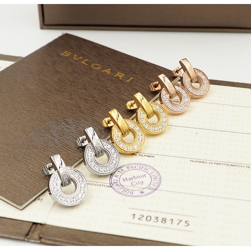 Replica Bvlgari Earrings For Women #846636 $30.00 USD for Wholesale