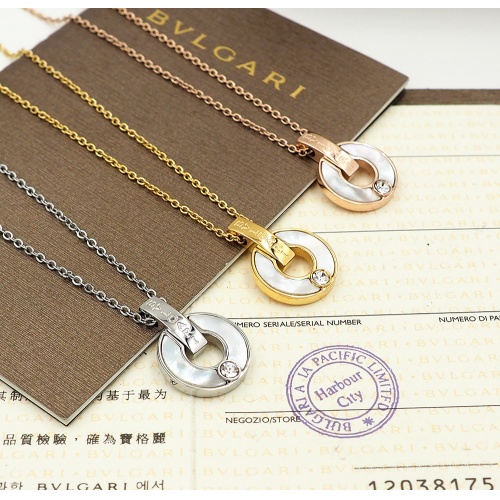 Replica Bvlgari Necklaces For Women #846665 $30.00 USD for Wholesale