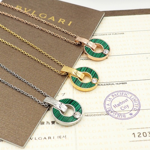 Replica Bvlgari Necklaces For Women #846673 $30.00 USD for Wholesale