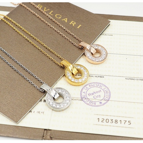 Replica Bvlgari Necklaces For Women #846678 $33.00 USD for Wholesale