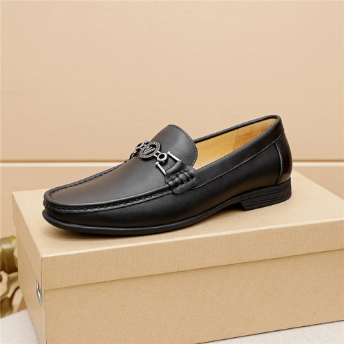 Replica Armani Leather Shoes For Men #847027 $76.00 USD for Wholesale